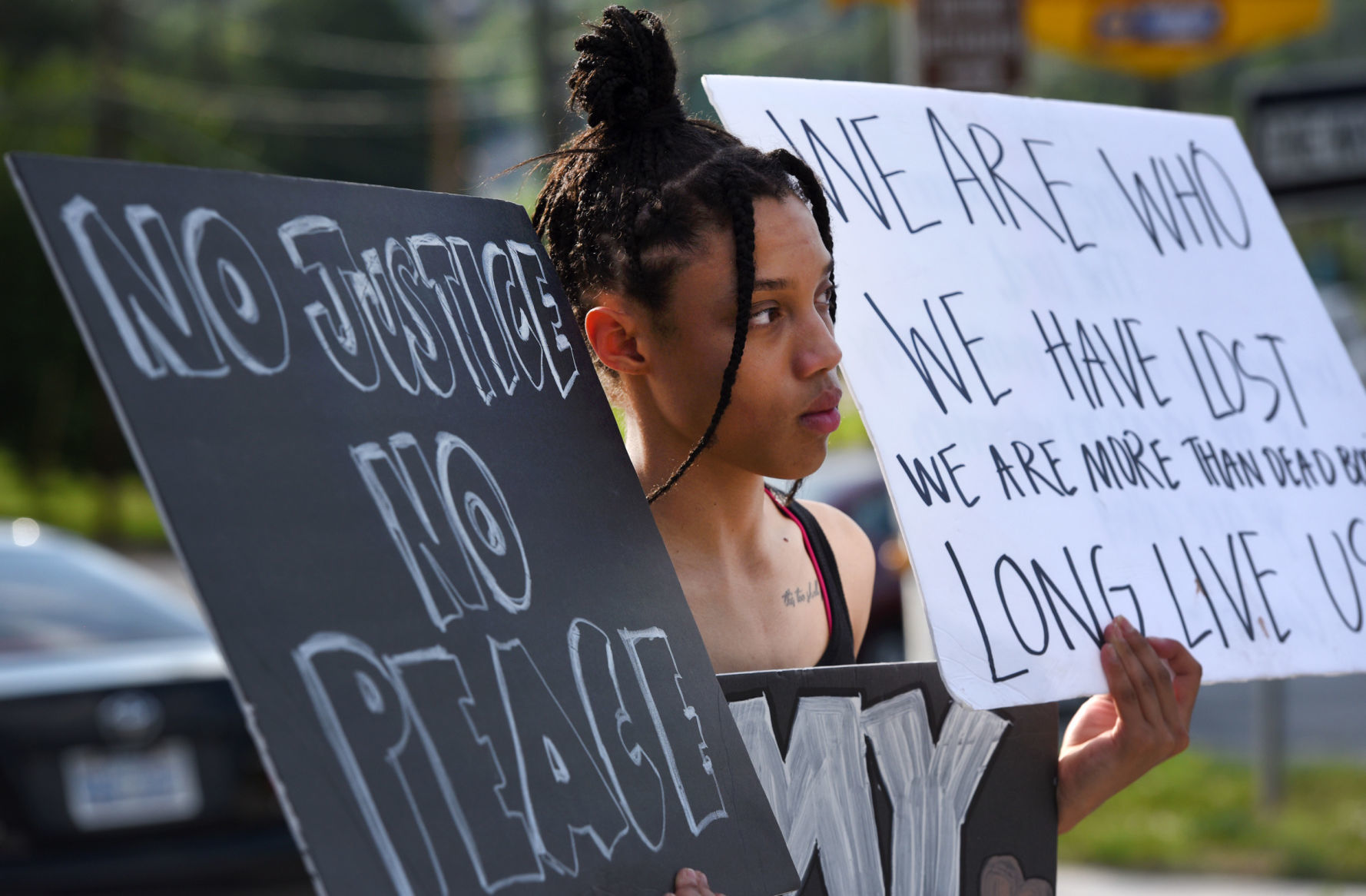 Public Safety Building protest